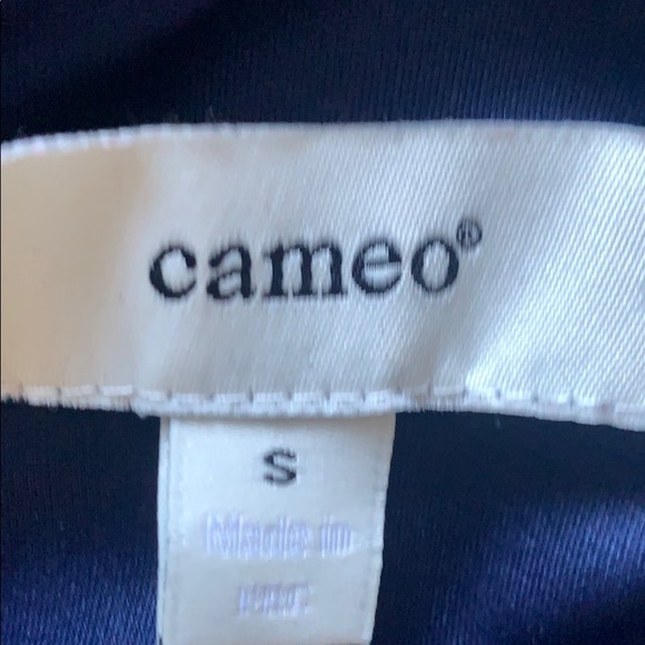 Navy Blue peplum blouse - Picture 6 of 9